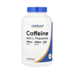Cafeina con L Teanina  240 caps-Nutricost
