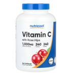 Vitamina C con Rosa Mosqueta 240 caps-Nutricost