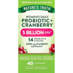Probiotico Mujer 5 Billion CFU+Cranberry-40 Cápsulas-Nature's Truth