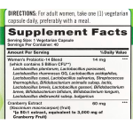 Probiotico Mujer 5 Billion CFU+Cranberry-40 Cápsulas-Nature's Truth - Imagen 2