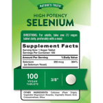 Selenio 200 mg-100 Tabletas-Nature's Truth - Imagen 2