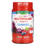 Gomitas Multivitaminicas+Probioticos para niños-60 Gomitas-Nature's Truth