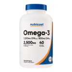 Omega 3 2500mg (3 tomas)-120 Capsulas blandas-Nutricost